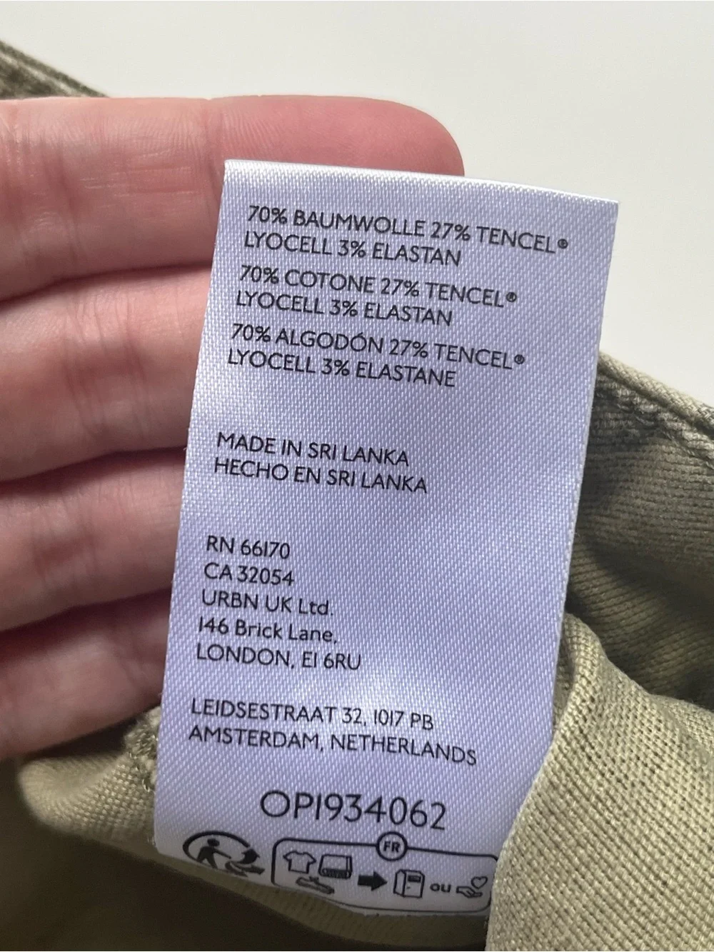 Pilcro Anthropologie Millie Low Slung Barrel Crop Cargo Pants Green Camo 18W - Picture 7 of 10
